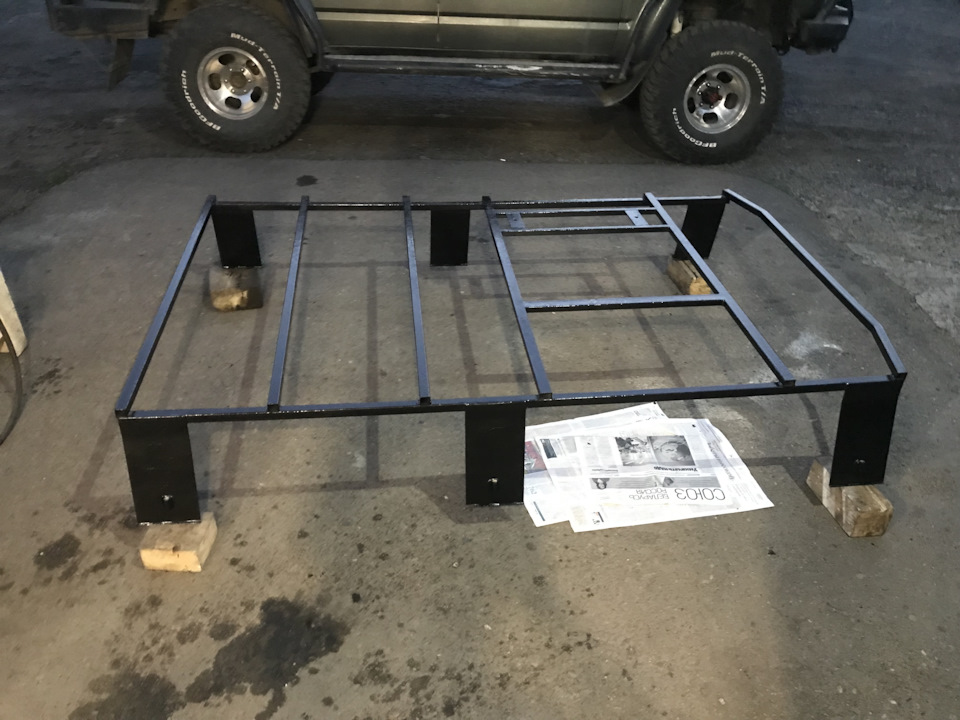 Грузовая платформа на крышу — Nissan Safari (Y60), 4,2 л, 1990 года ...