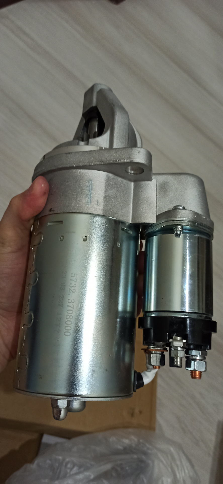 Новомодный редукторный стартер. — Москвич 2141, 1,7 л, 1990 года ...