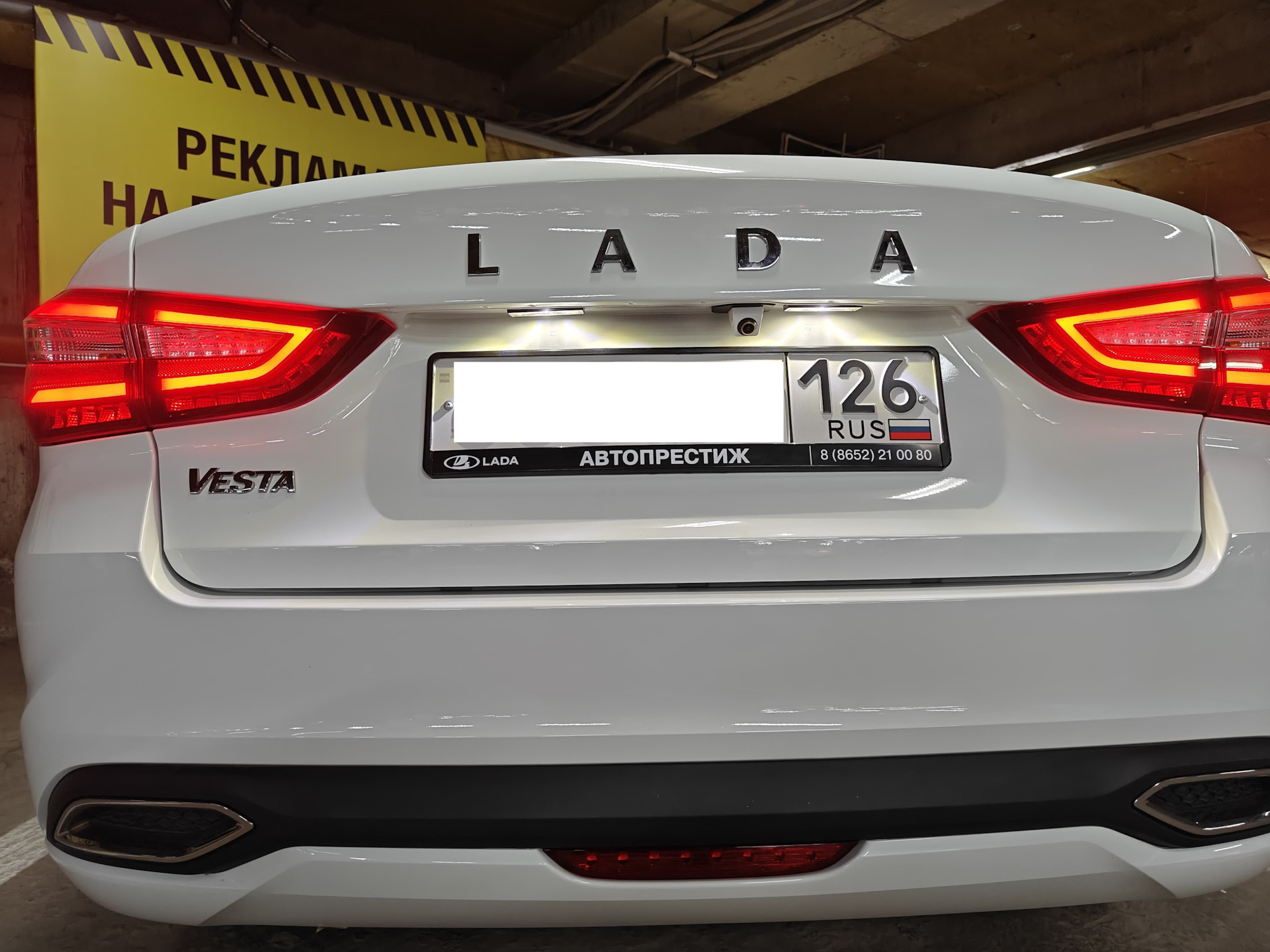 Белое на белом или белая камера для белой Весты — Lada Vesta (NG), 1,8 ...