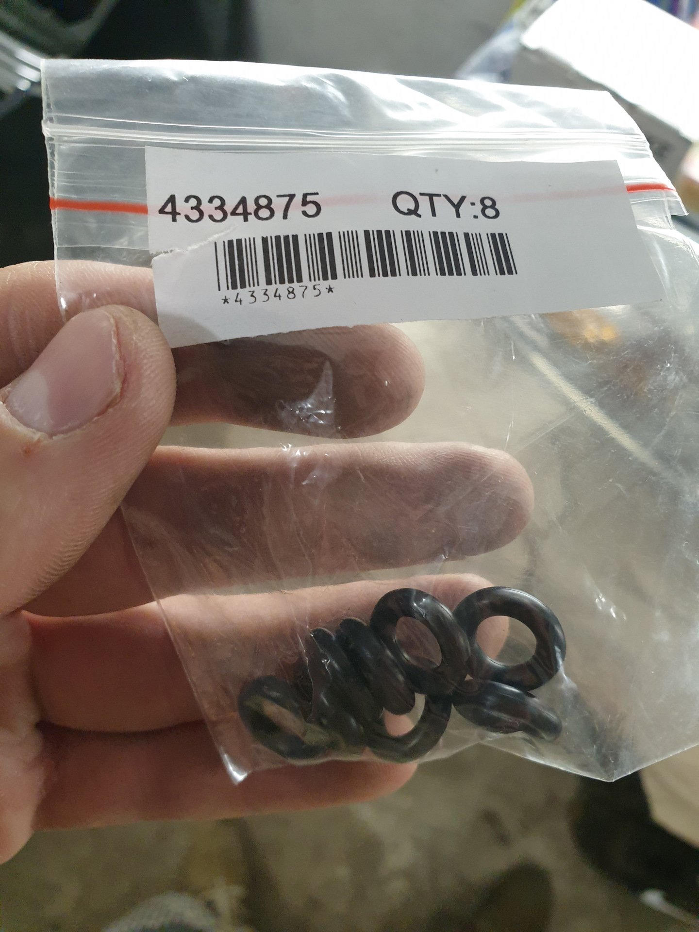 Кольцо уплотнительное форсунки форд фокус 2. 4334875 Ford. Hr4334875kit.