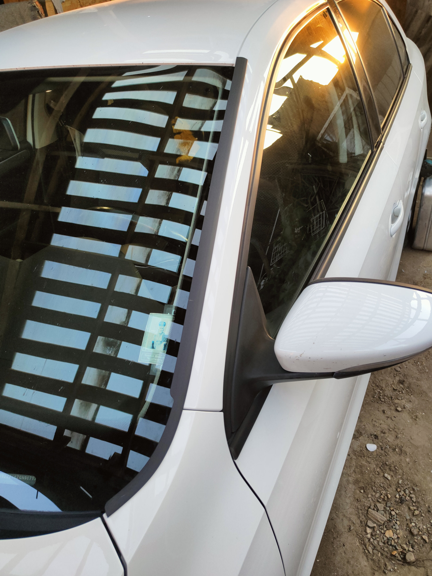 Дефлекторы лобового стекла Стрелка 2 — Volkswagen Jetta VI, 1,6 л, 2016 ...