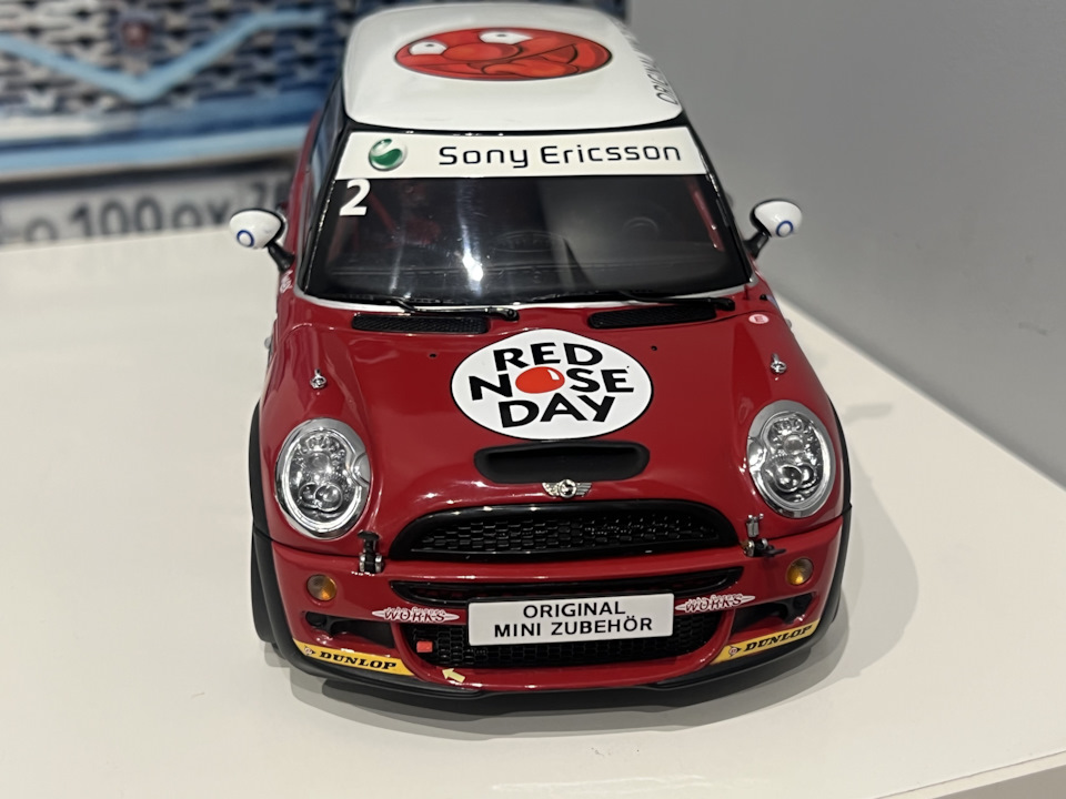 京商  ミニクーパー1/18 RED NOSE DAY Mini Red Nose Day kyosho 1/18 — Сообщество «Масштабные Модели» на