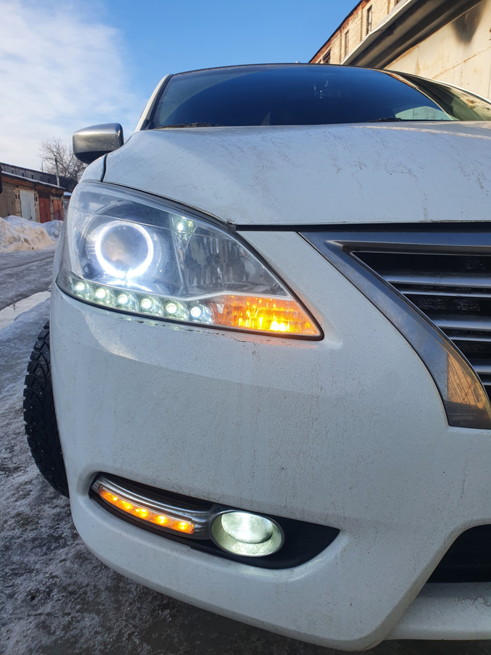 LED оптика в Aurus — Nissan Sentra (B17), 1,6 л, 2016 года | тюнинг | DRIVE2