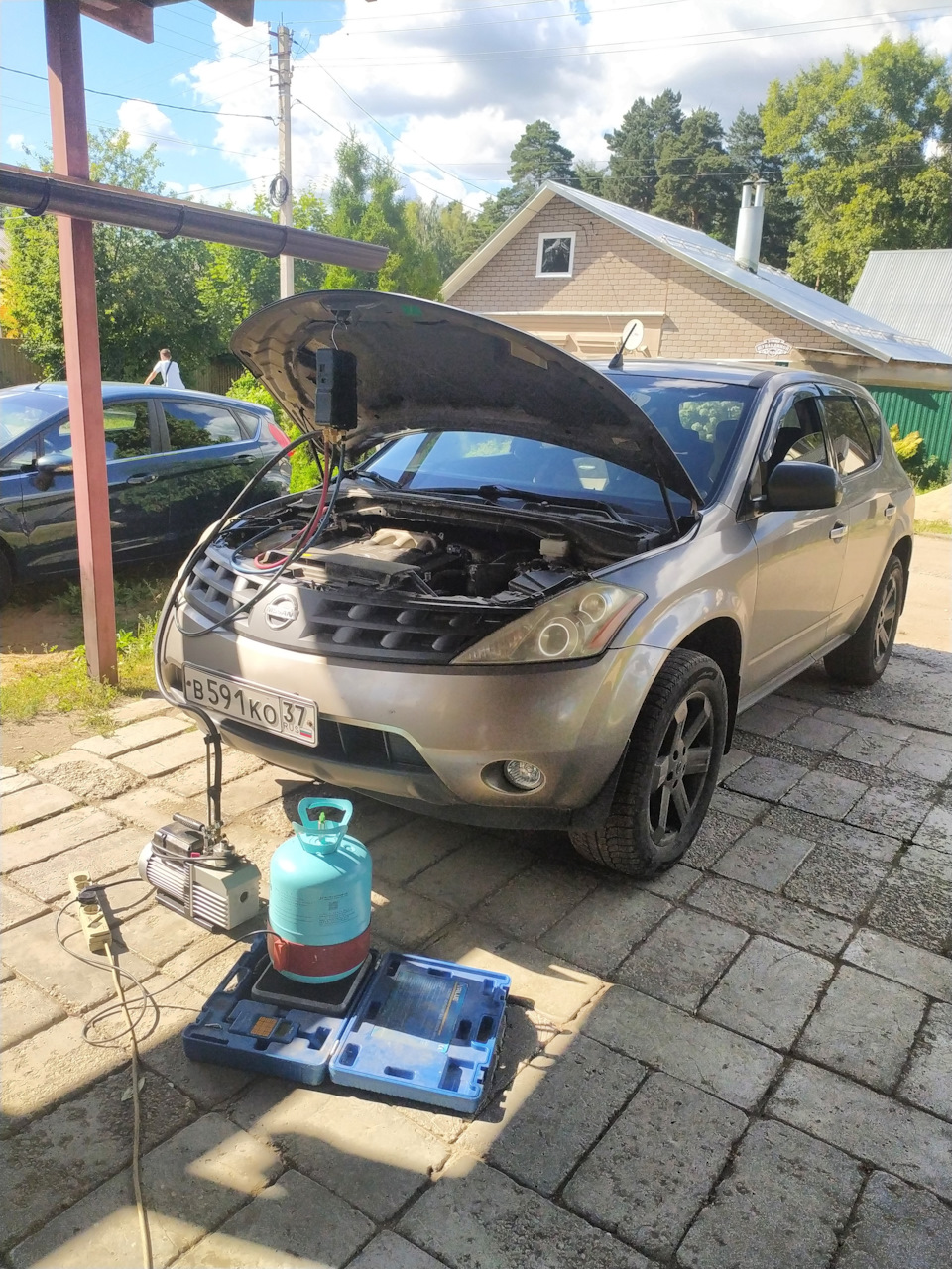 Ремонт кондиционера — Nissan Murano I, 3,5 л., 2003 года | визит на ...