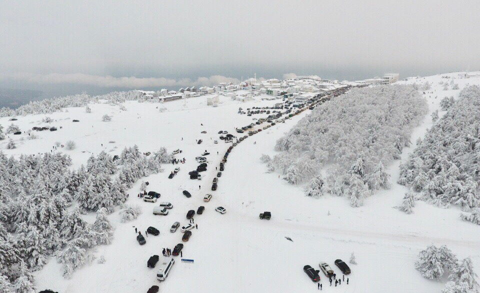 Крым зимой дорога