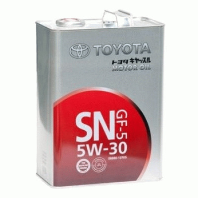 Масло TOYOTA 5W30 — Toyota Camry (XV40), 2,4 л, 2007 года | расходники ...
