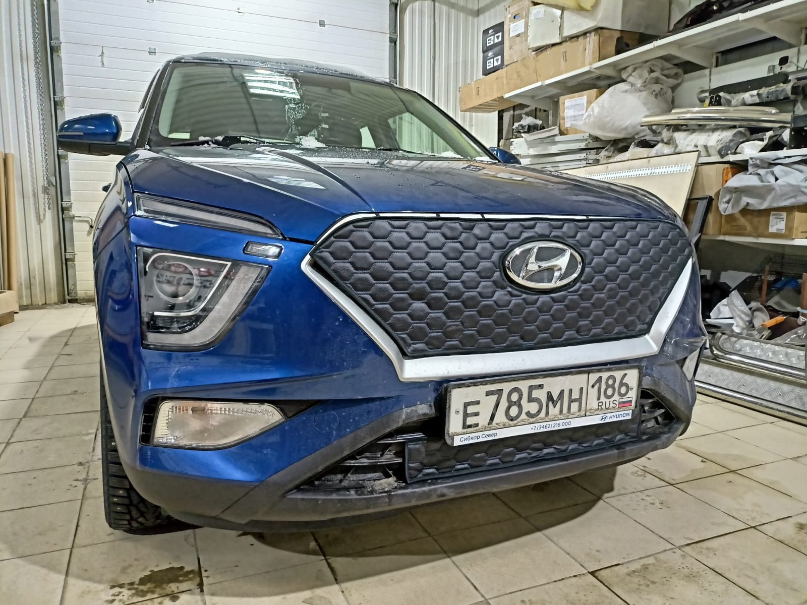 Утеплитель решетки радиатора зимний для Hyundai Creta 2021 – н.в ...