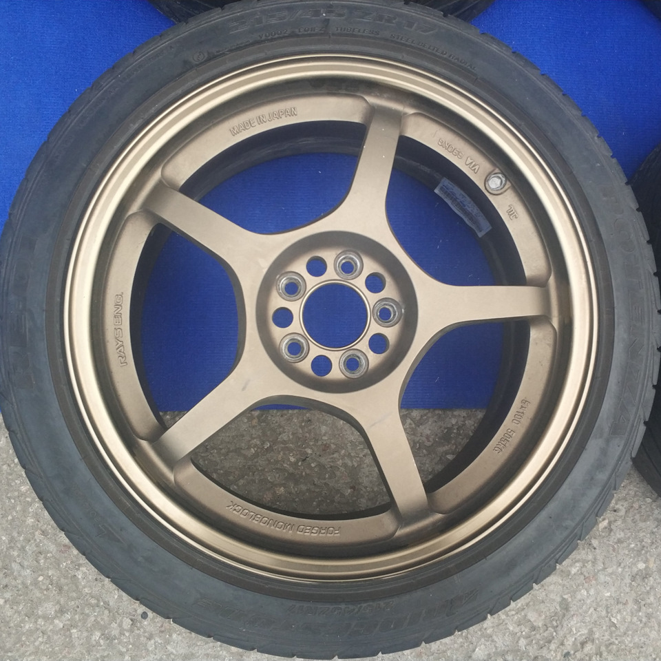 Кованые диски Rays 7,5Jx17 ET48 5x100 на Toyota Caldina (190), Toyota  Caldina (210), Toyota Celica (180), Toyota Celica (200), Toyota Celica  (230). Б/у | 64 000 ₽ в городе Омск | DRIVE2