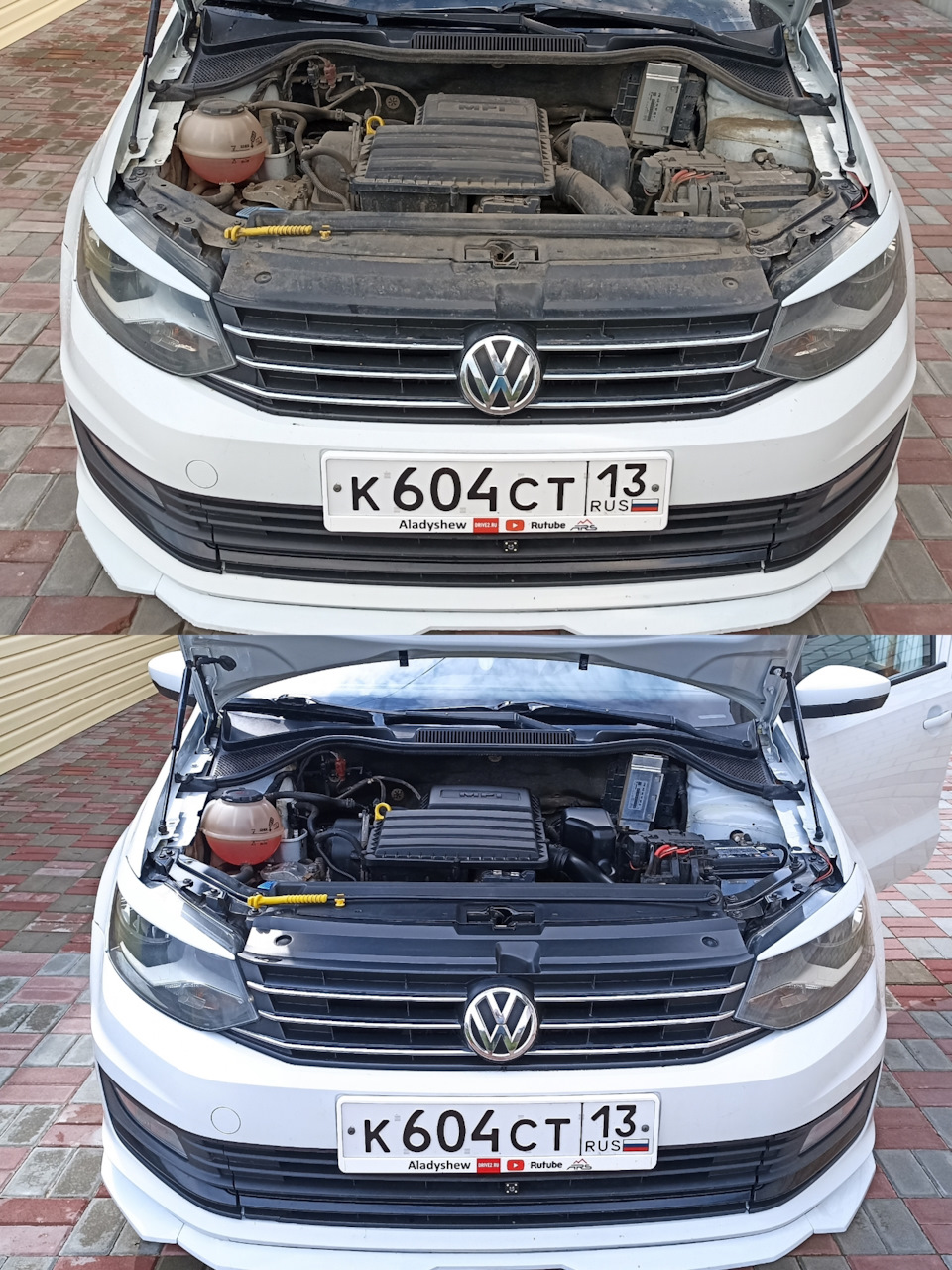 Чистота под капотом 😊 Motor Cleaner от Грасс. — Volkswagen Polo Sedan, 1,6  л, 2018 года | мойка | DRIVE2