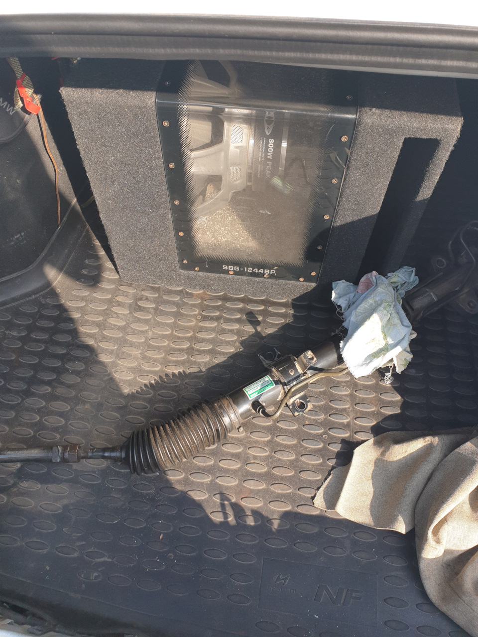 Диагностика рулевой рейки — Hyundai Sonata V (NF), 2 л, 2008 года ...