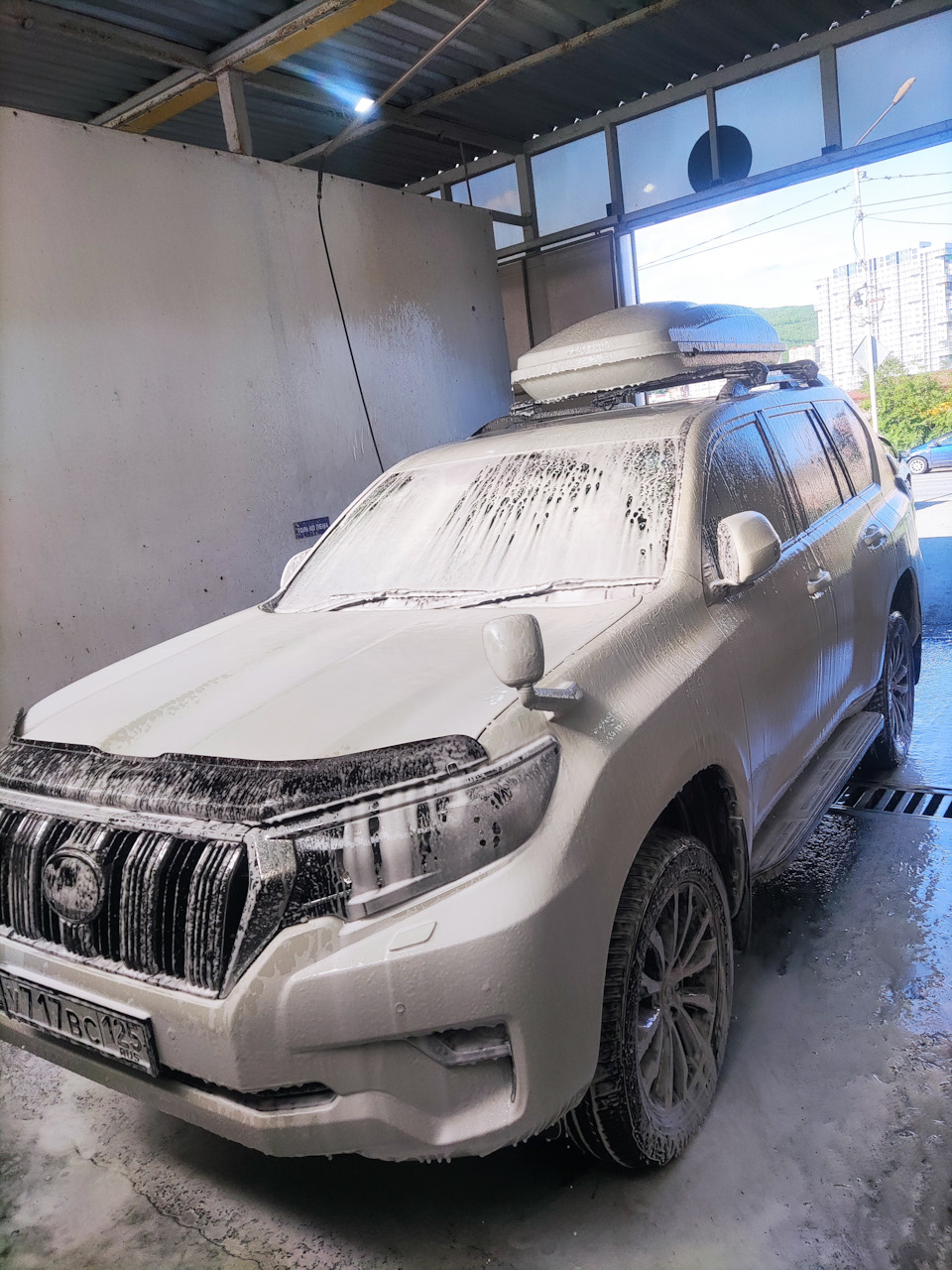 Капсула и поперечины INNO (+ дефлектор капота Airplex) — Toyota Land  Cruiser Prado 150-series, 2,7 л, 2019 года | аксессуары | DRIVE2