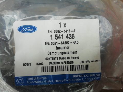 1541436 Уплотнитель пружины передней подвески-верхний / S-Max, Mondeo ...