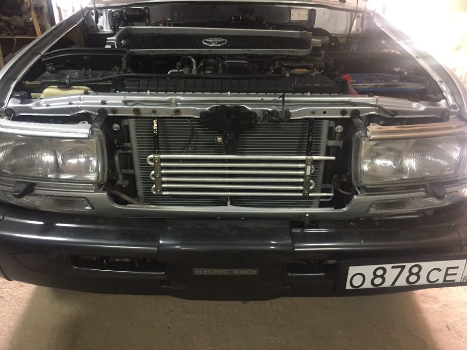 Радиатор охлаждения гур — Toyota Land Cruiser 80, 4,2 л, 1994 года ...