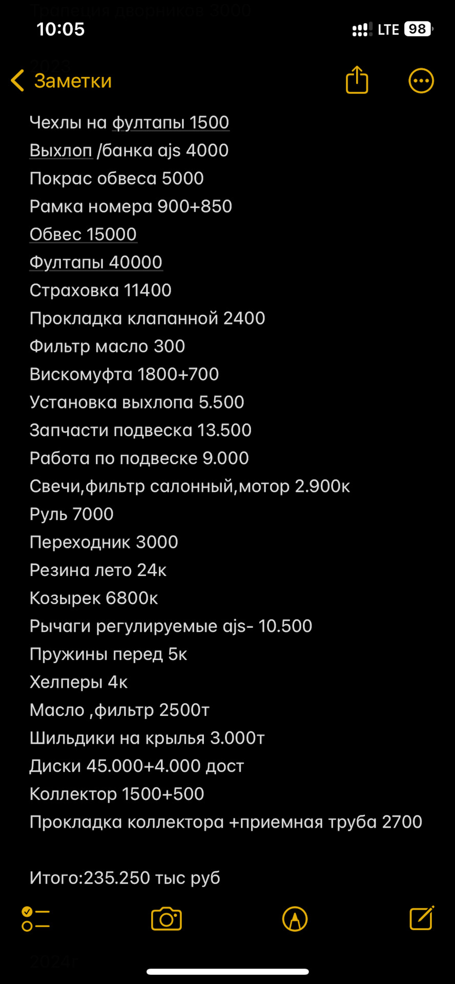 44. | 🇯🇵2 Года вместе 🇯🇵 | — Toyota Cresta (100), 2 л, 1998 года |  наблюдение | DRIVE2