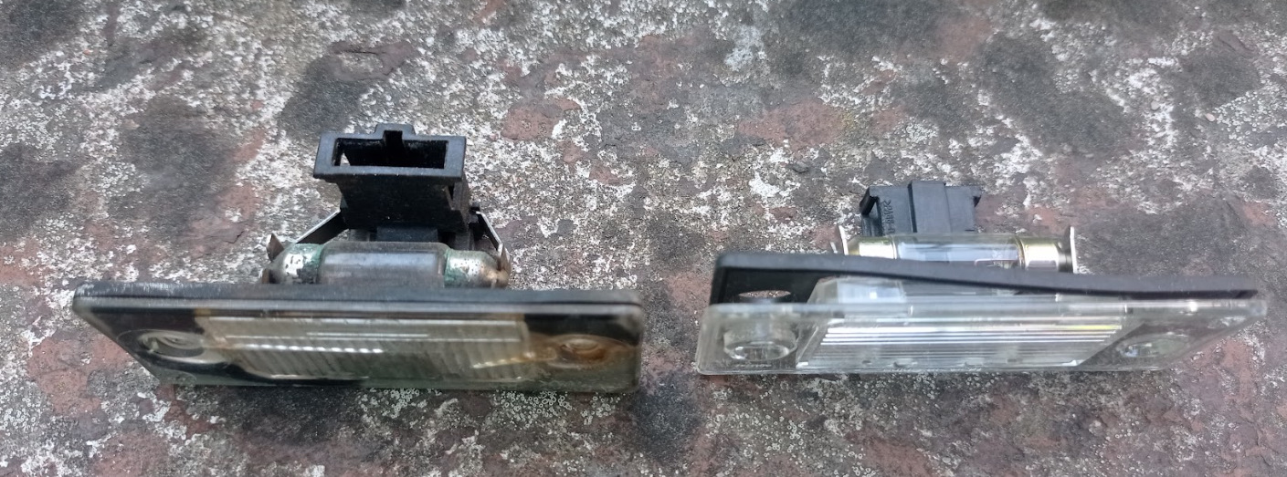 Замена подсветки номерного знака 1J5943021 и 1J5943021D — Volkswagen ...