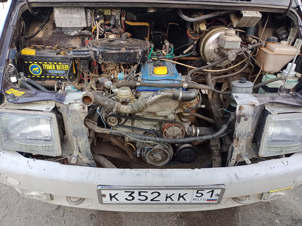 Замена радиатора охлаждения. — ГАЗ Соболь, 2,3 л., 1999 года | запчасти ...