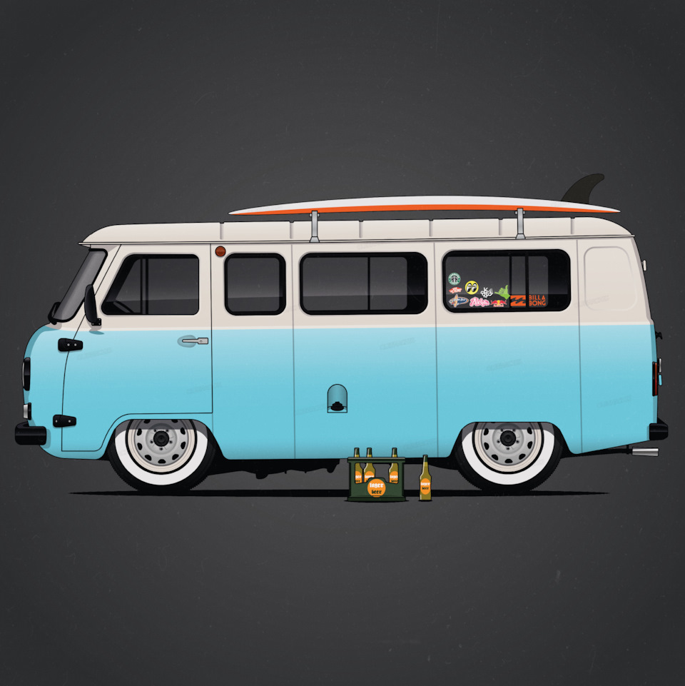 Рисунок УАЗ 2206 “Буханка” Surf Van — DRIVE2