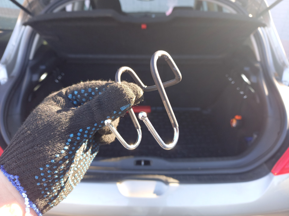 Рейлинги вместо штатных крючков в багажник Пежо 308 — Peugeot 308 (1G ...