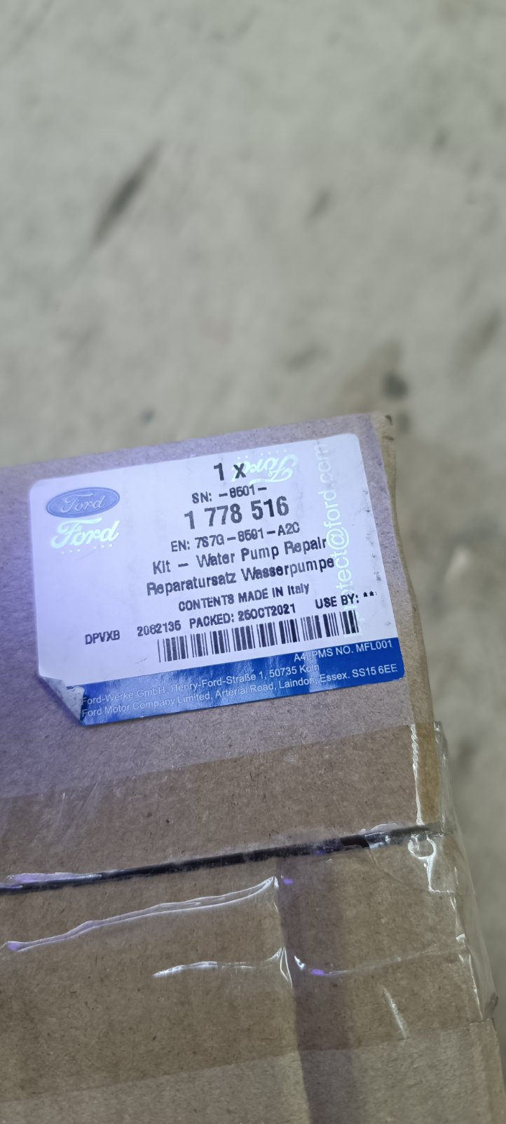 Фото в бортжурнале Ford Fiesta Sedan. Запчасти на фото: 1778516