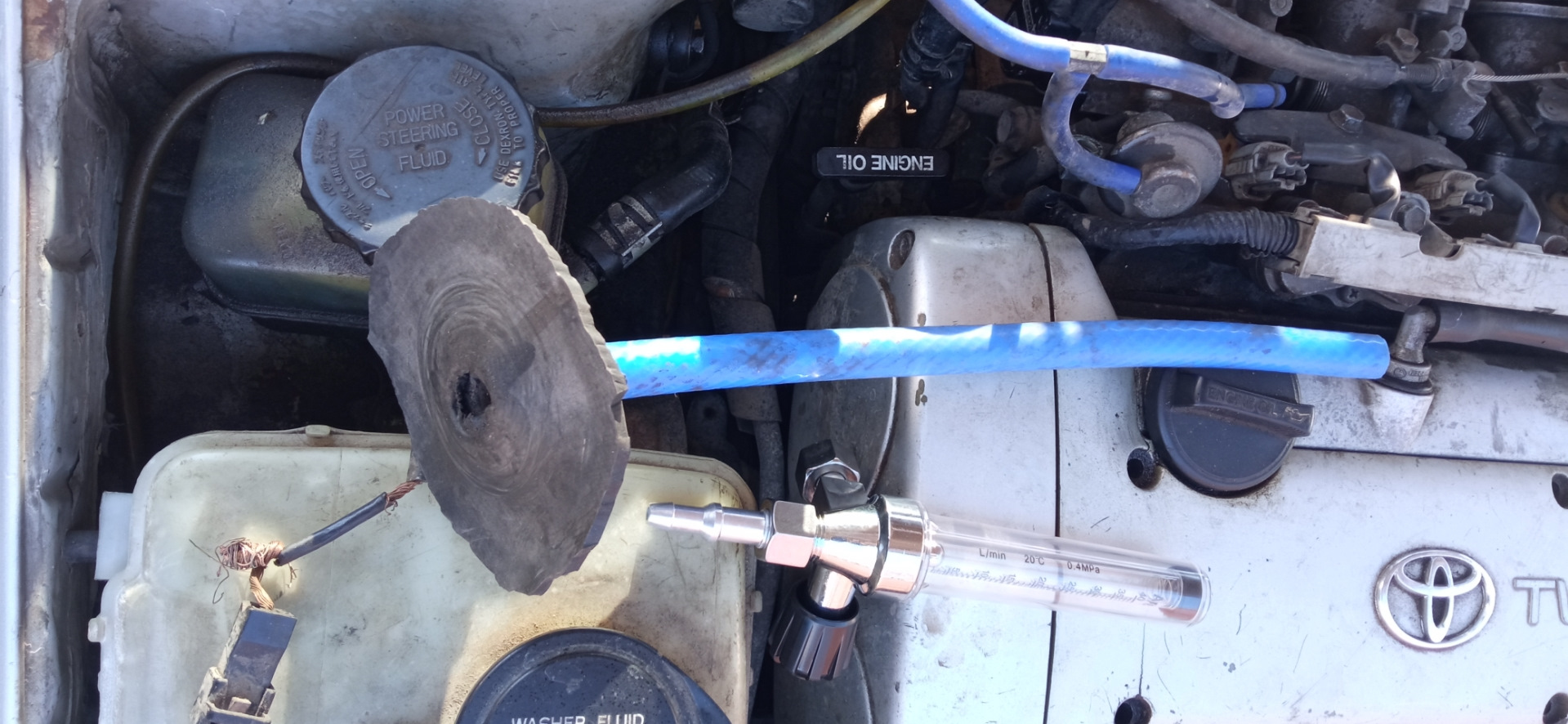 Регулировка потока воздуха на дросселях — Toyota Corolla Ceres, 1,6 л ...