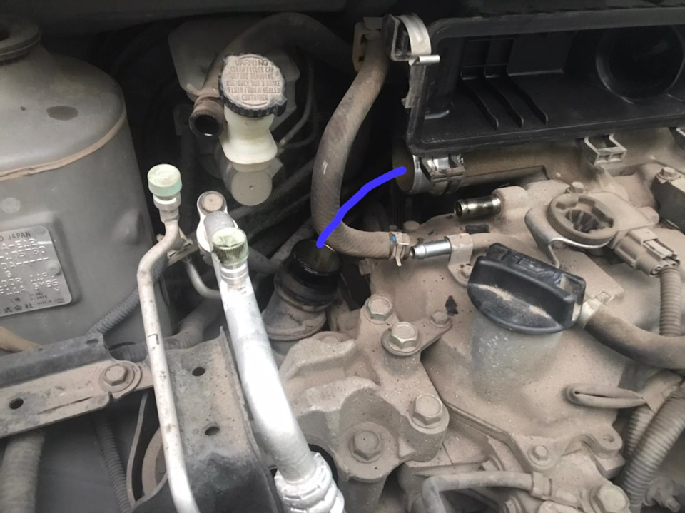 Патрубок высокого давления на чаргер — Nissan Note (2G), 1,2 л, 2013 ...