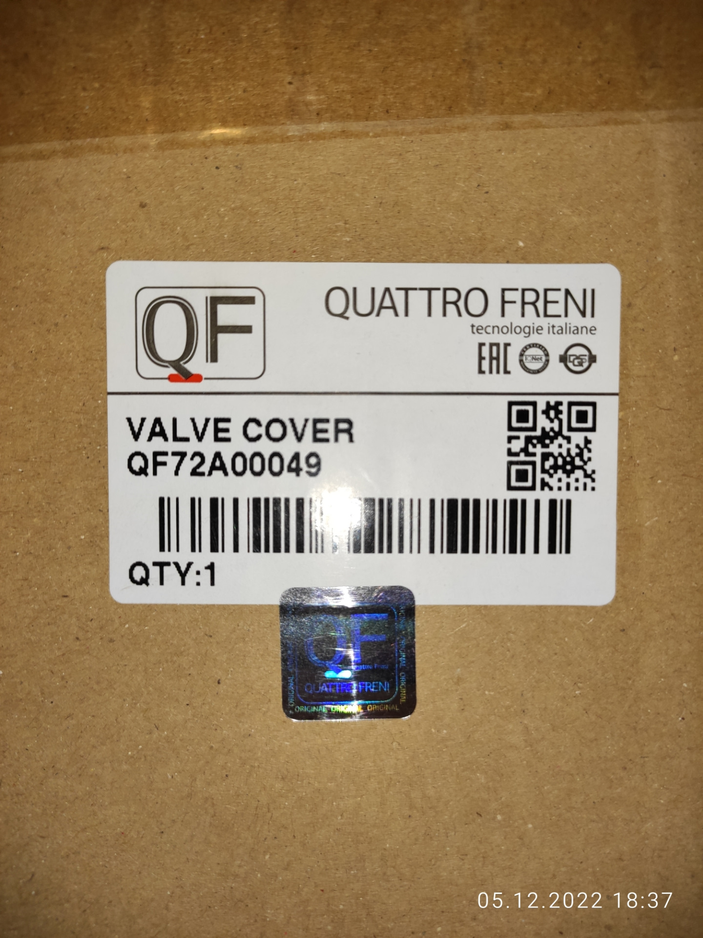 Клапанная крышка QUATTRO FRENI — Opel Astra H, 1,8 л, 2012 года ...