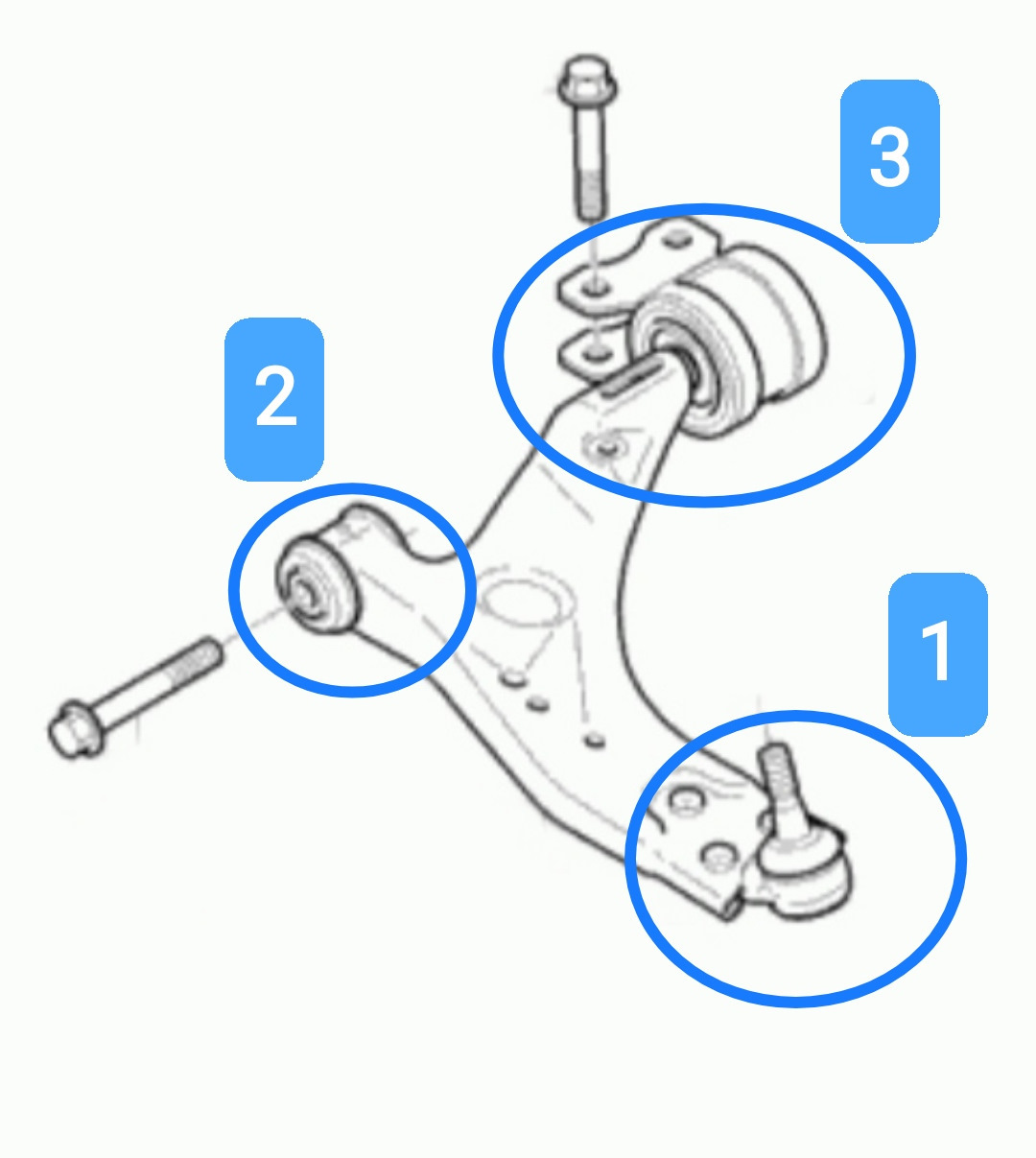 Подвеска. Замена передних рычагов — Volvo S40 (2G), 2,4 л, 2007 года ...