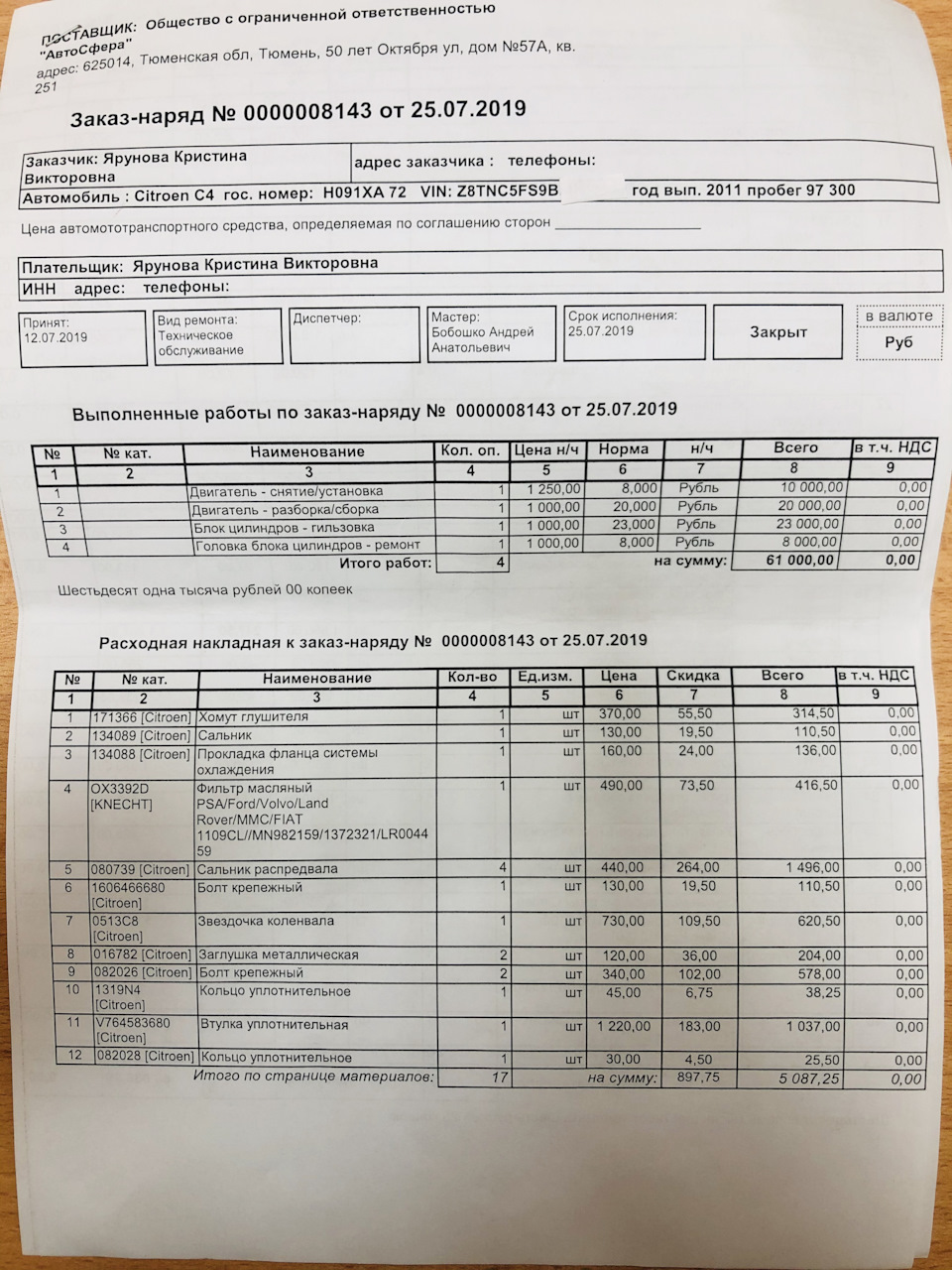 Капитальный ремонт двигателя часть 2 — Citroen C4 (2G), 1,6 л, 2011 года |  визит на сервис | DRIVE2