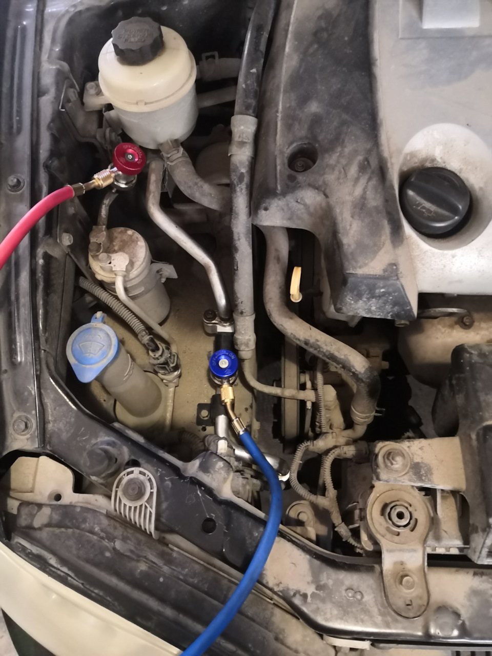 Кондиционер — победа! — KIA Spectra, 1,6 л, 2007 года | плановое ТО ...