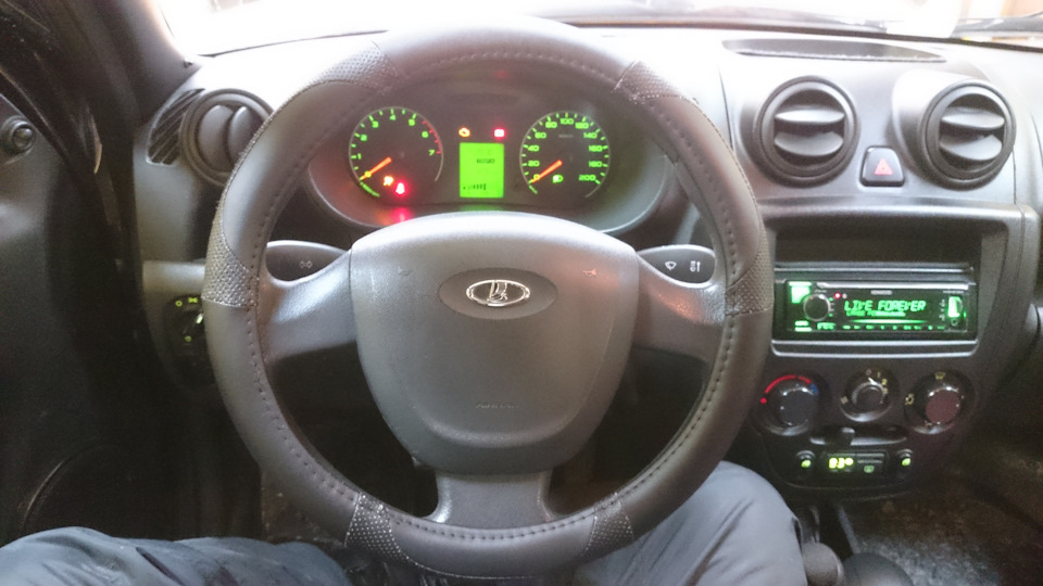 Оплётка руля + атермальная тонировка. Комфорта пост. — Lada Гранта (1G ...