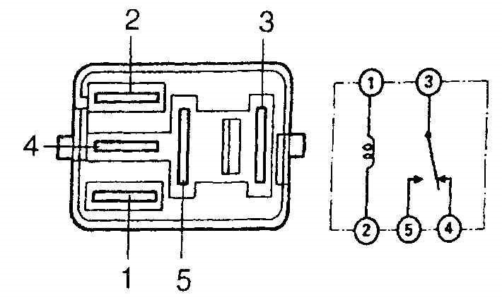 Распиновка реле тойота