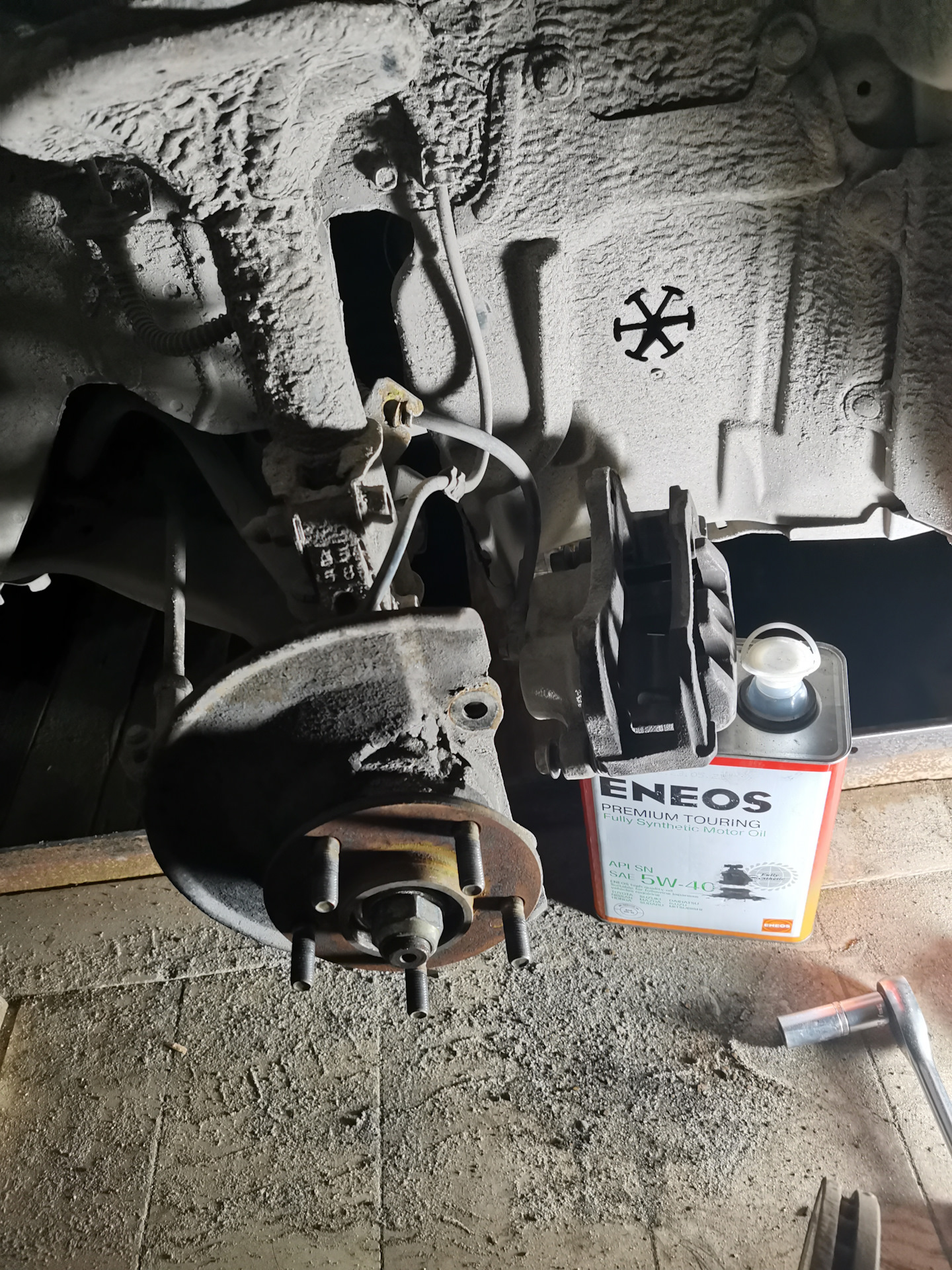 Тормозные диски и шумоизоляция — Mitsubishi Outlander (1G), 2,4 л, 2005 ...