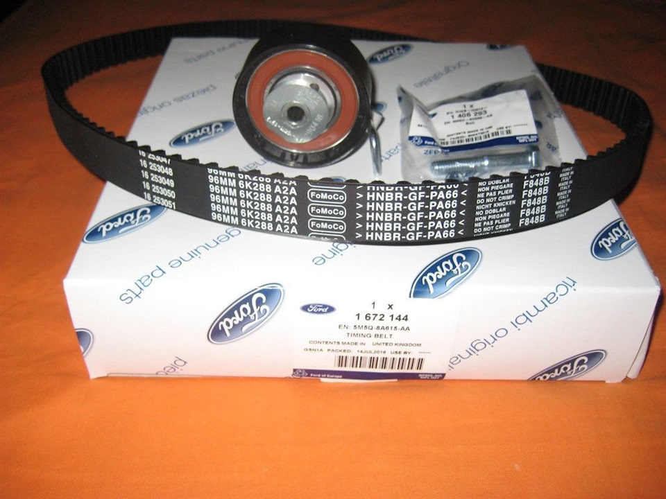 1672144 Комплект замены ремня ГРМ / 1.6 Zetec-S / EcoBoost 01 ~ Ford ...