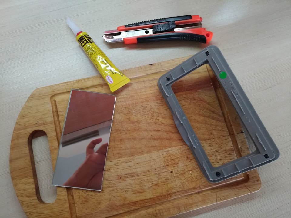 Зеркало в козырьке — Nissan X-Trail I (t30), 2,5 л, 2004 года | своими ...