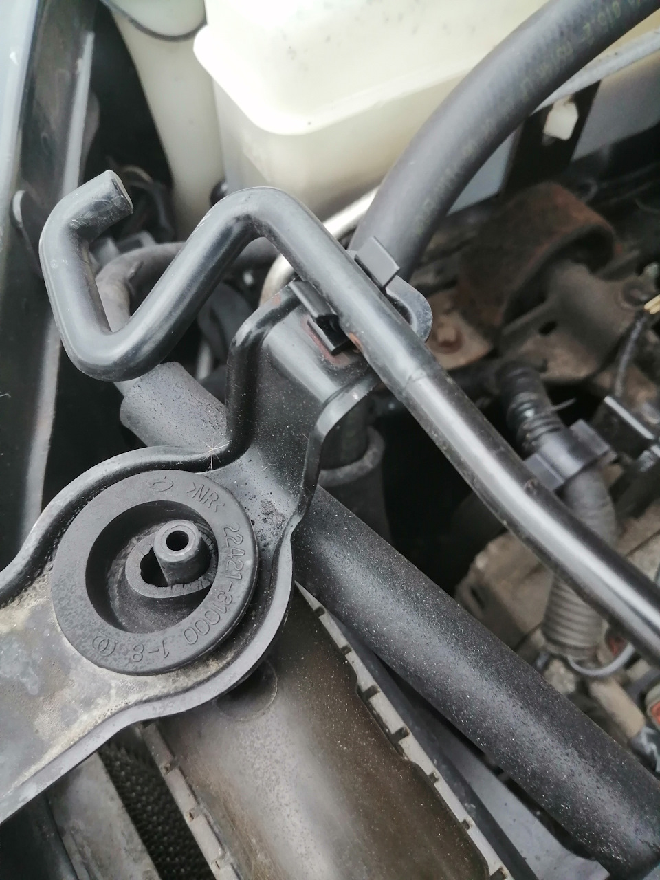 Крепление упора капота — Nissan Almera Classic (B10), 1,6 л, 2006 года ...