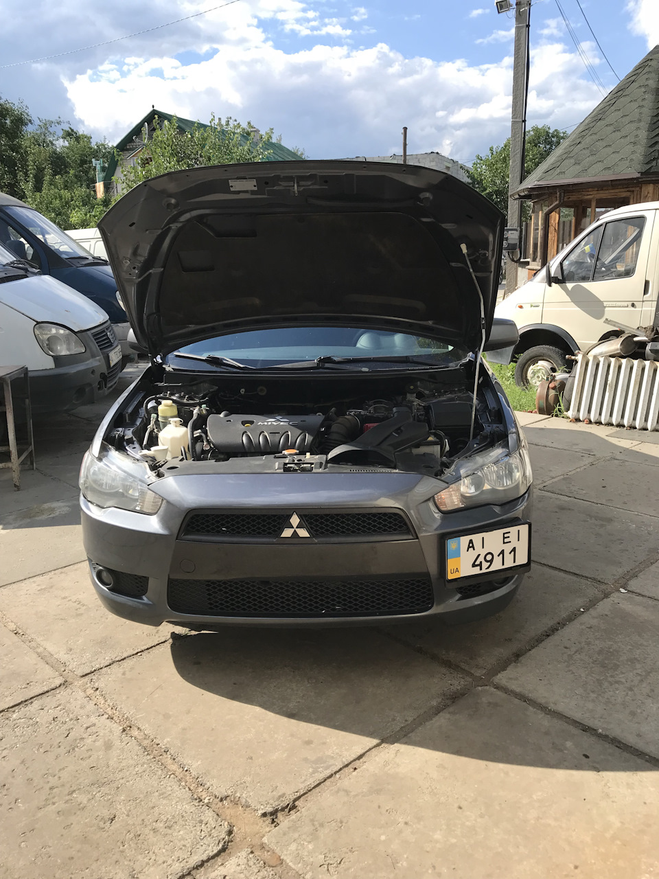 Установка USA номера — Mitsubishi Lancer X, 2 л, 2009 года | стайлинг |  DRIVE2