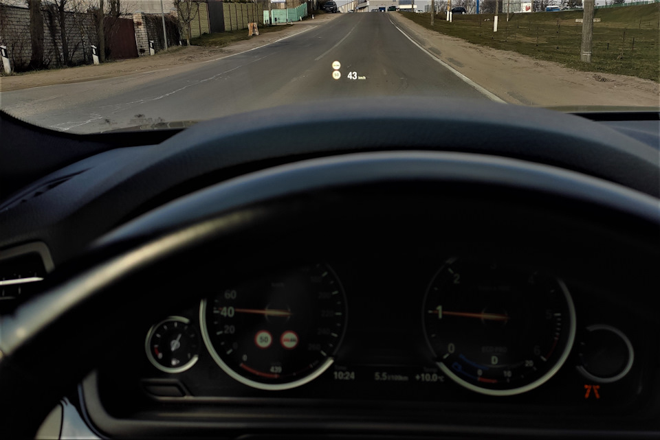 Распознавание дорожных знаков на HUD — BMW 5 series Touring (F11)