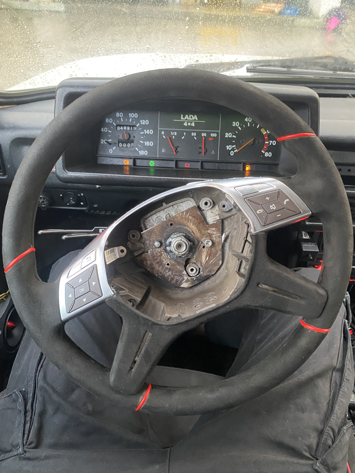 Руль от мерседеса в ниву! Ч2 — Lada 4x4 3D, 1,7 л, 2000 года | своими ...