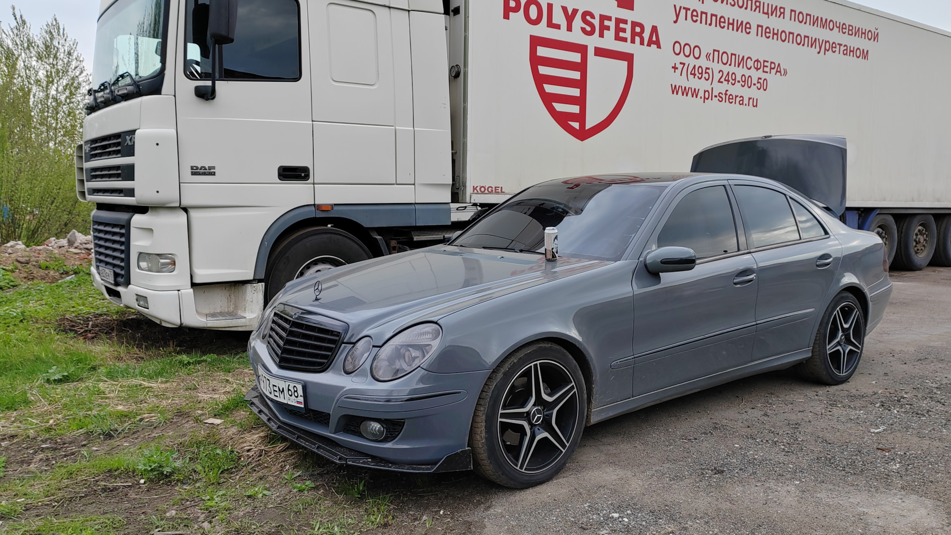 Mercedes-Benz E-class (W211) 3.2 бензиновый 2003 | Nardo grey на DRIVE2