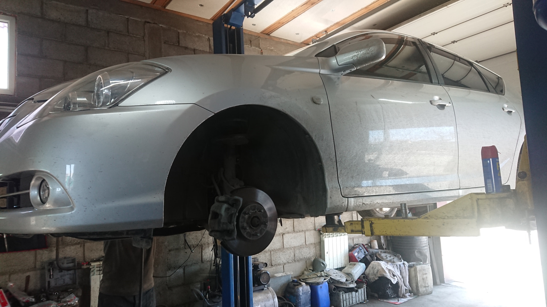 Втулки стаба + передние линьки — Toyota Caldina (241), 1,8 л, 2007 года ...