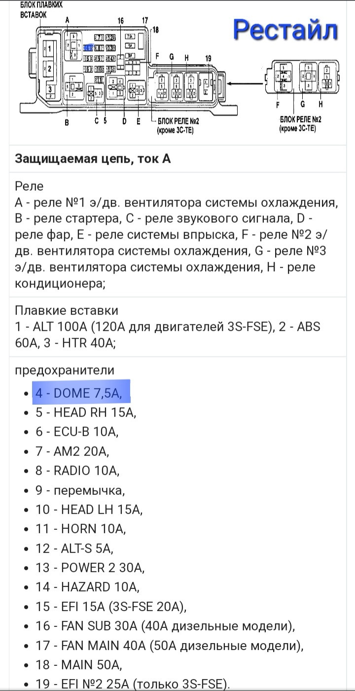 Пропал Свет в салоне Часы и Прикуриватель — Toyota Corona Premio (T210),  1,8 л, 1999 года | наблюдение | DRIVE2