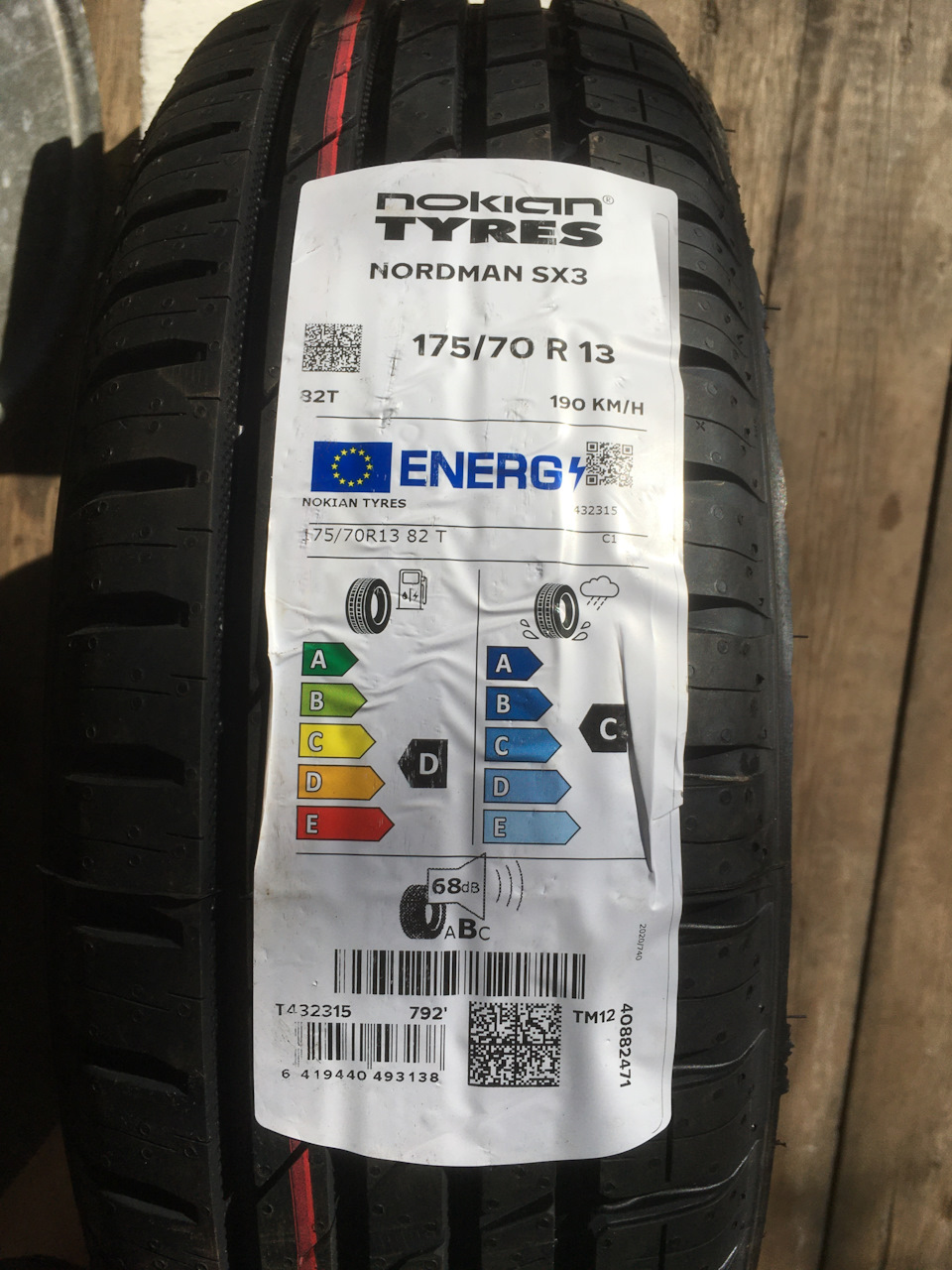 Nokian Nordman SX 3 175/70 R13 — Lada 21101, 1,6 л, 2005 года | шины |  DRIVE2