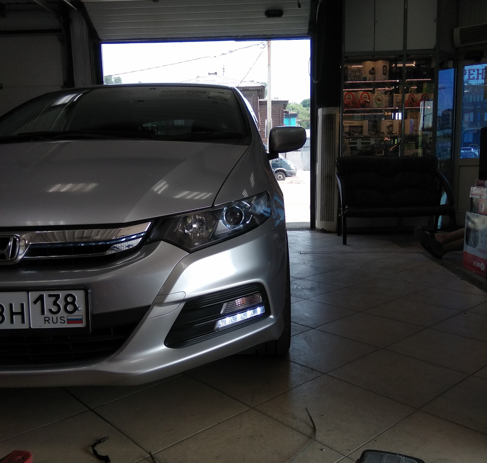 Дневные ходовые огни — Honda Insight (2G), 1,3 л, 2012 года | стайлинг |  DRIVE2