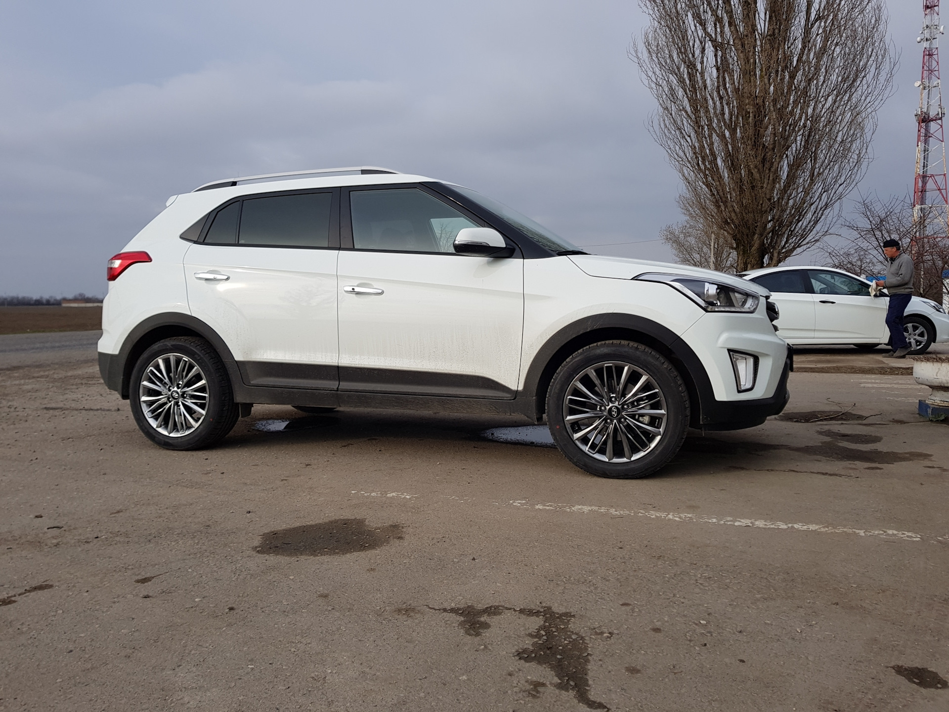 Диски r18 и резина — Hyundai Creta (1G), 2 л, 2018 года | колёсные диски |  DRIVE2