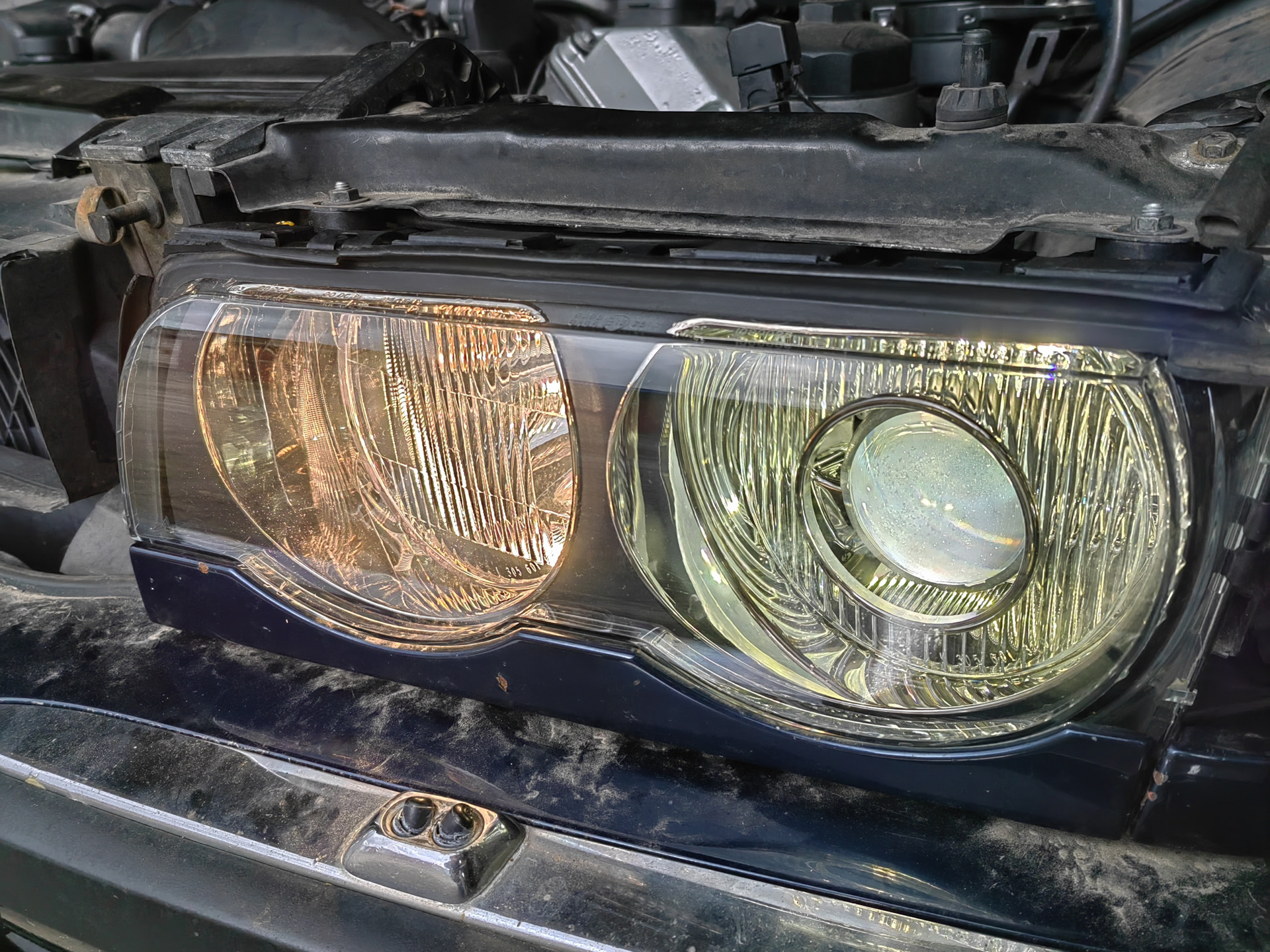 Оклейка стекол фар — BMW 7 series (E38), 4,4 л, 1999 года | своими ...