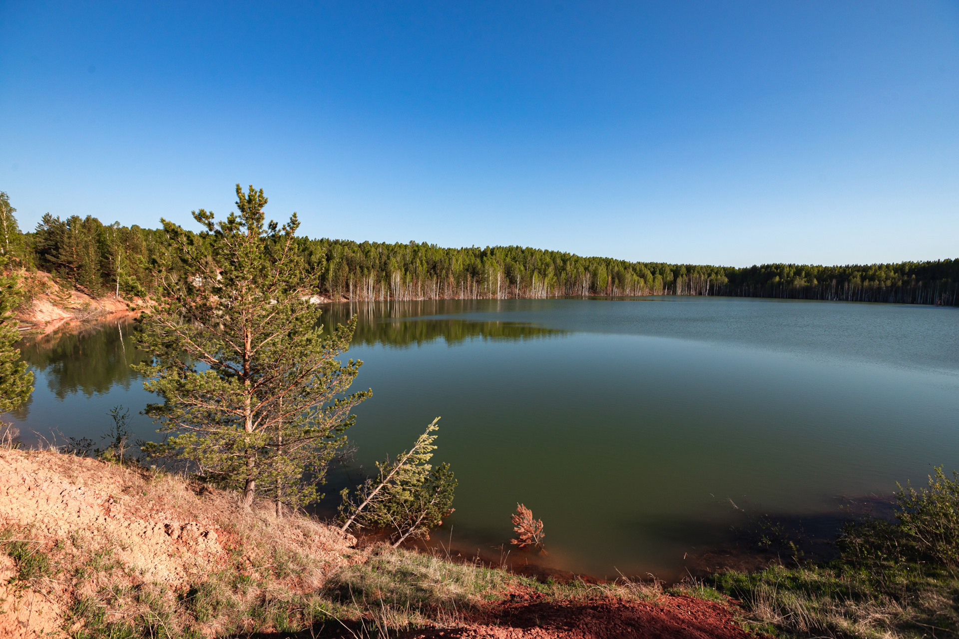 Голубое озеро Апрелька Кемеровская