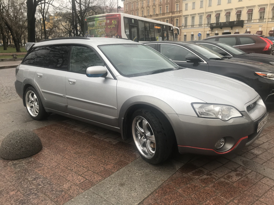 Замена колодок установка уголков на зеркала — Subaru Outback (BP), 3 л ...