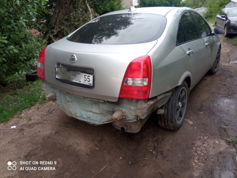 Задняя часть ниссан примера Бортжурнал Nissan Primera Антихром