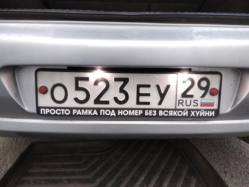 Подсветка номера… — Mitsubishi Lancer IX, 2 л, 2005 года | своими ...