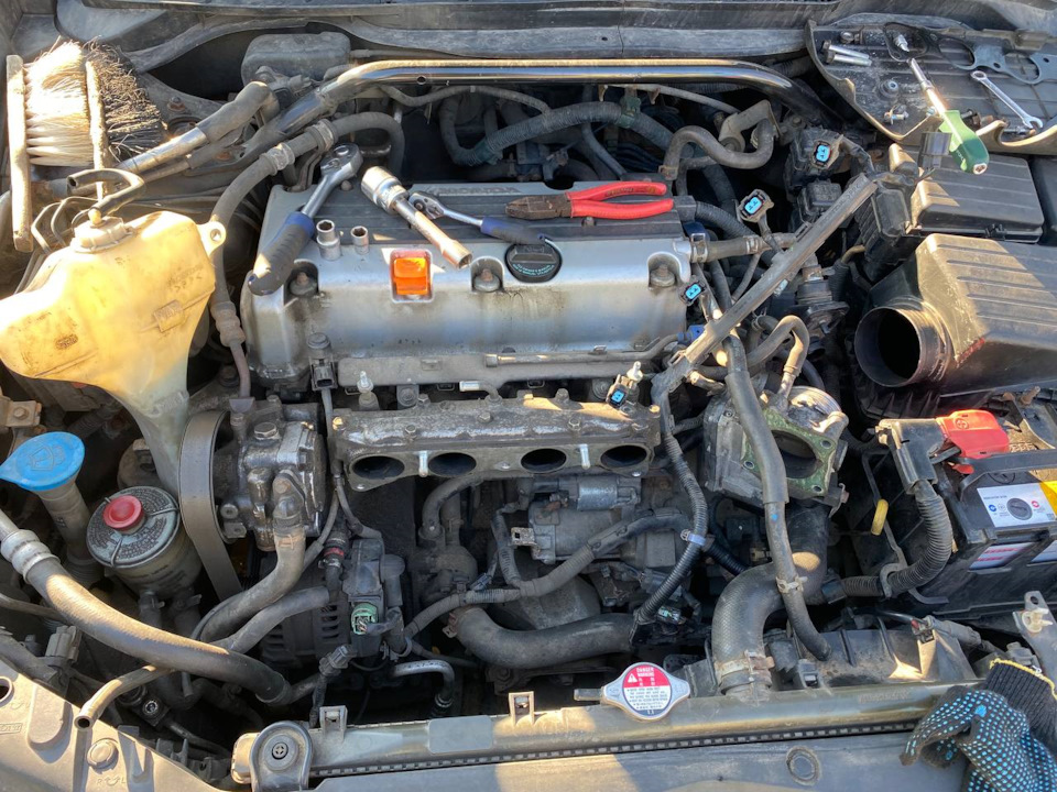 Замена датчика детонации — Honda Accord (7G), 2 л, 2008 года ...